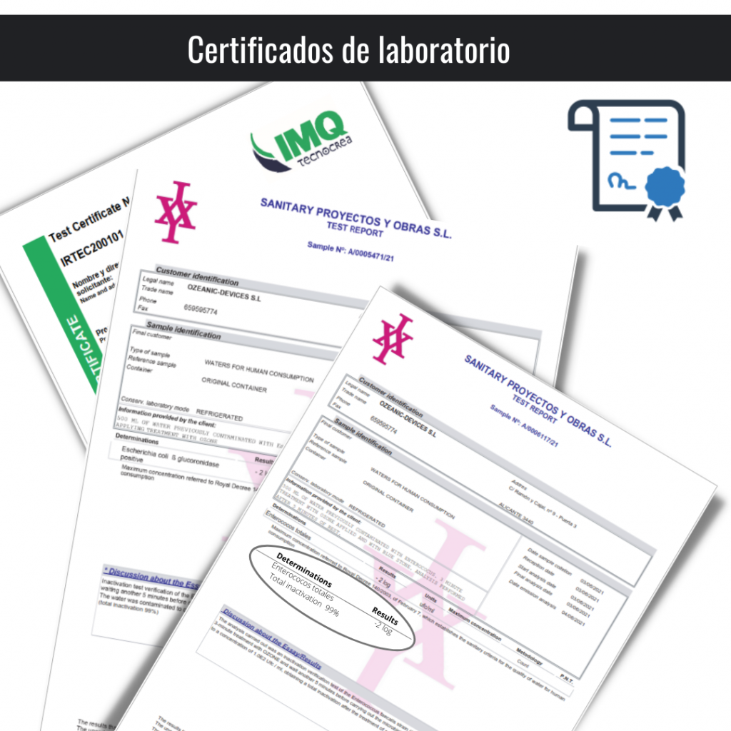 Certificados de laboratorios