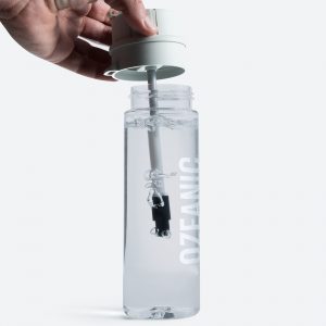 OZEANIC - Botella Potabilizadora de agua | 600ml | Transparente |  Elimina virus y bacterias