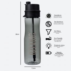 botella sin filtro de agua botella purificadora