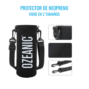 Protector de neopreno para botella Ozeanic