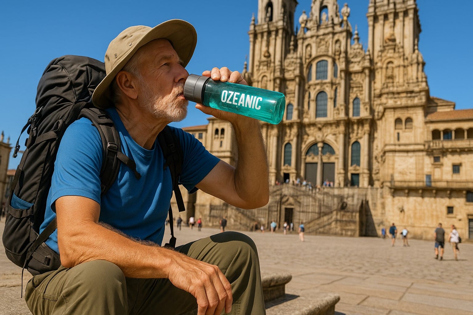 Peregrino en el camino de santiago