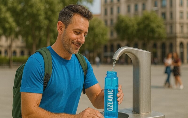 Bebiendo agua Ozonizada