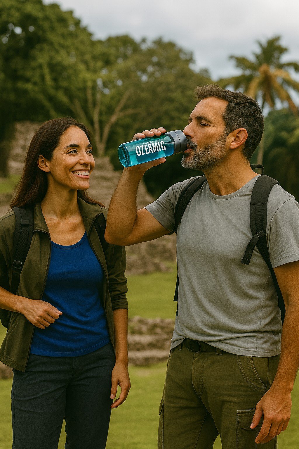 Beber agua ozonizada